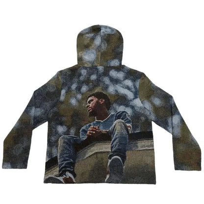 J. Cole Tapestry Hoodie Urban Style