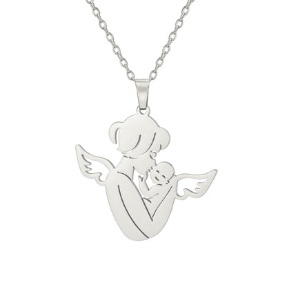 Angel Mom Necklace - A Heartfelt Gift for Mother's Day