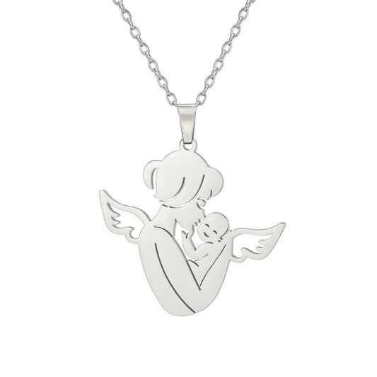 Angel Mom Necklace - A Heartfelt Gift for Mother's Day
