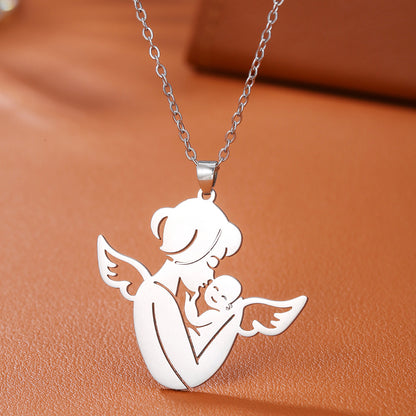 Angel Mom Necklace - A Heartfelt Gift for Mother's Day