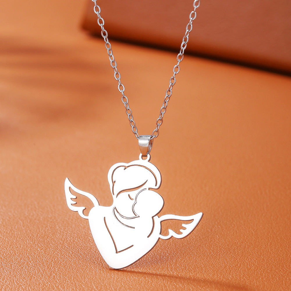 Angel Mom Necklace - A Heartfelt Gift for Mother's Day