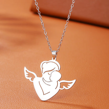 Angel Mom Necklace - A Heartfelt Gift for Mother's Day