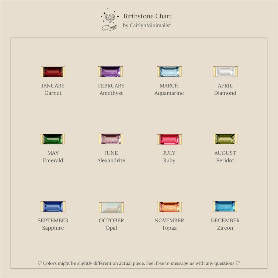 12 Birthstone Zircon Pendant Necklace