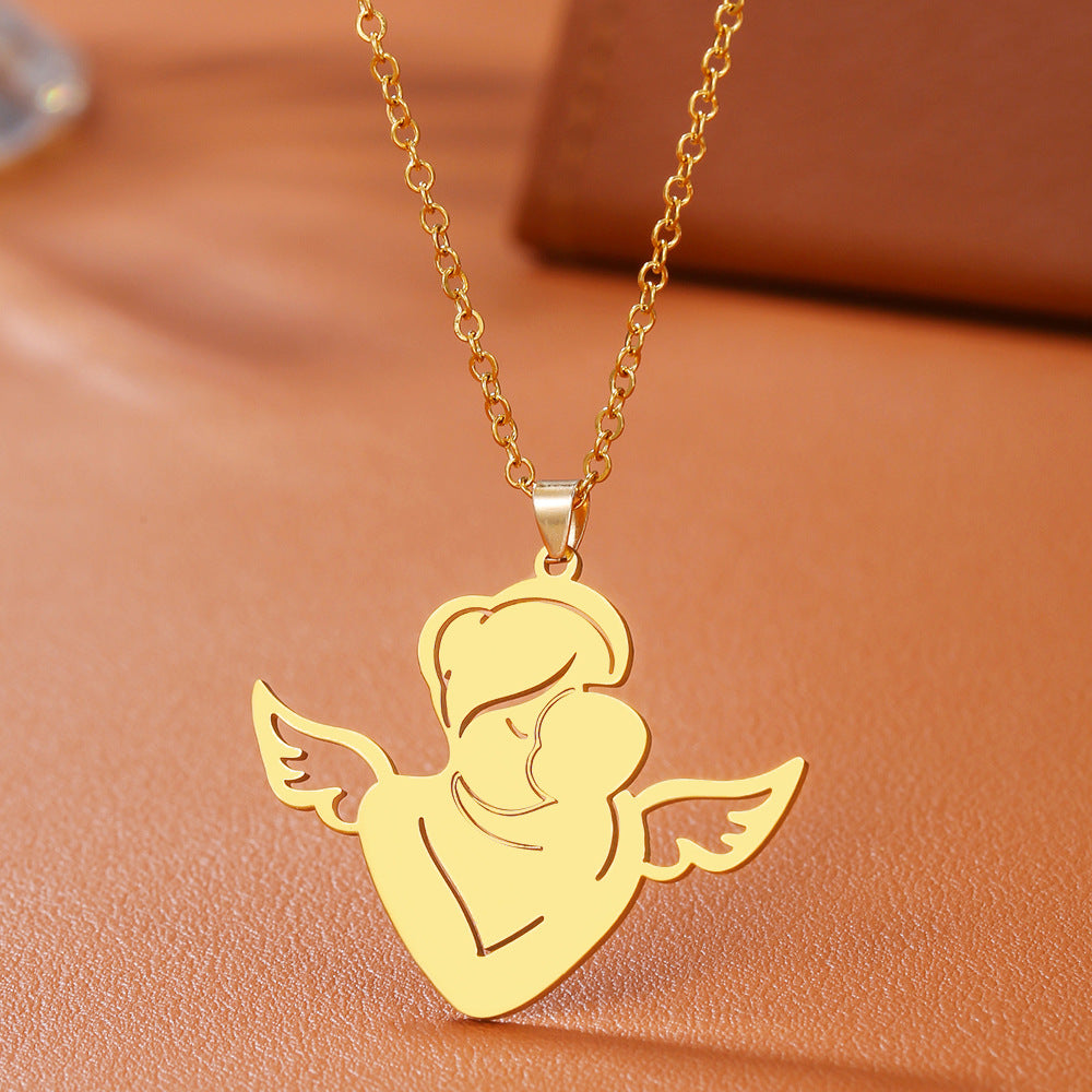 Angel Mom Necklace - A Heartfelt Gift for Mother's Day