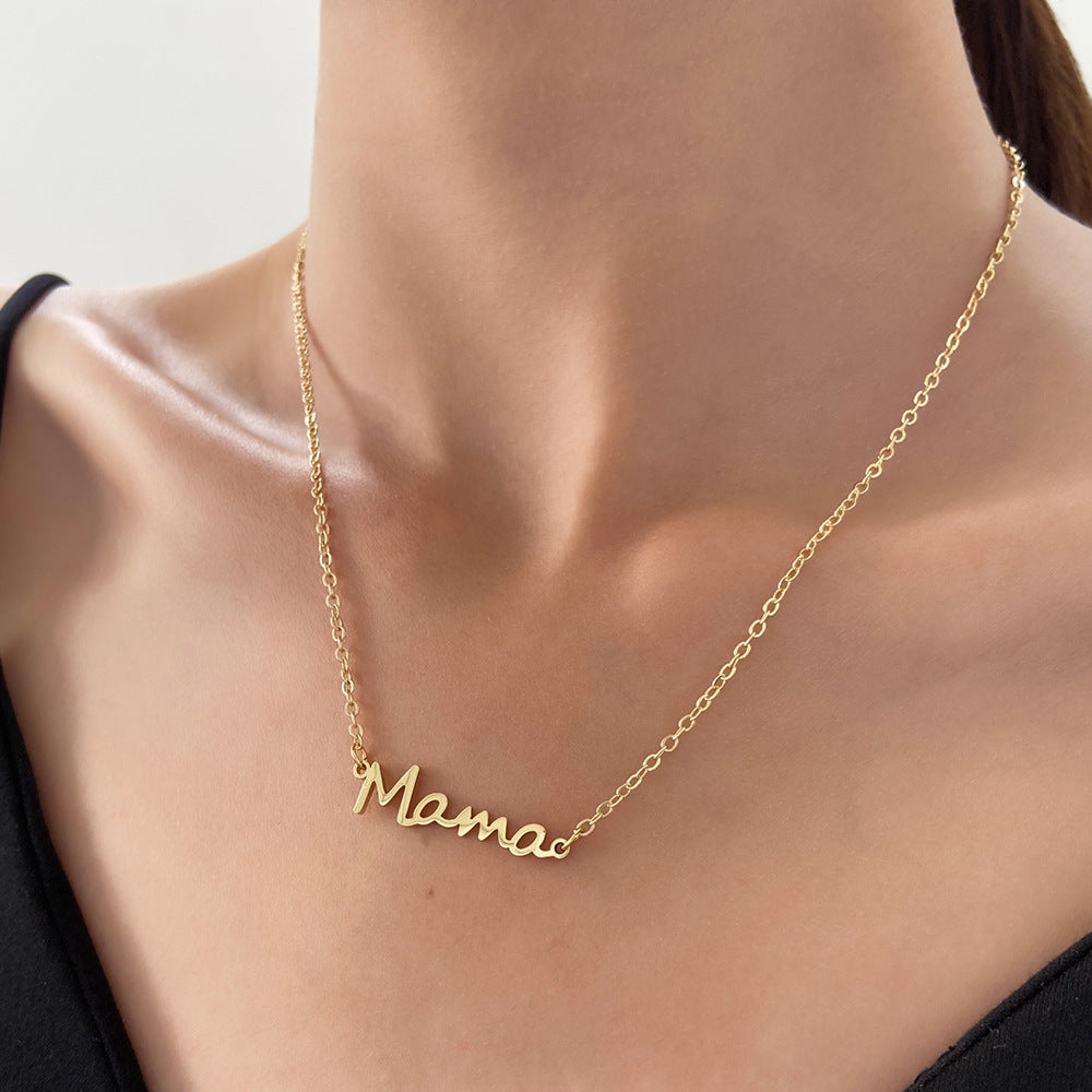 Mama Necklace Dainty Pendant Necklace Mother's Day Gift