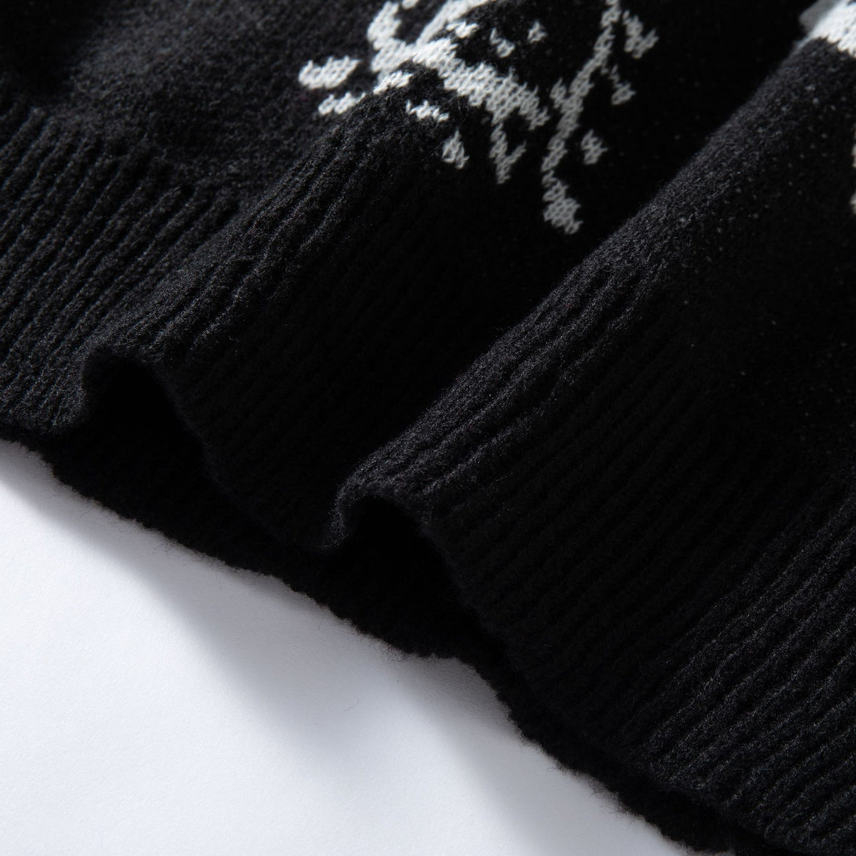 All-Over Eye Pattern Knit Sweater – Vintage Streetwear Crewneck Pullover
