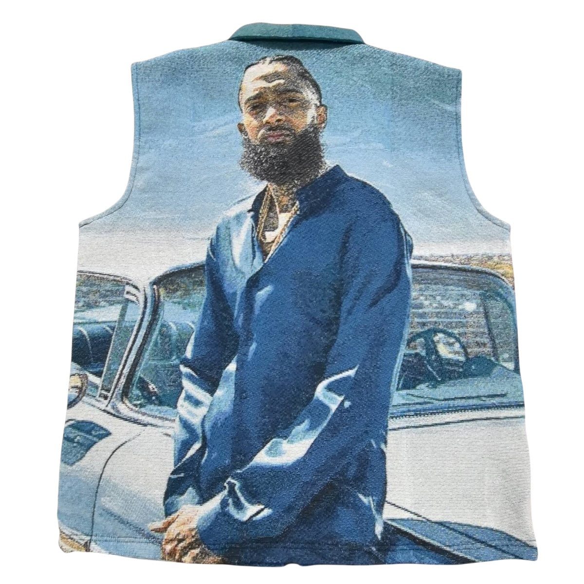 West Coast Hustle Woven Jacquard Tapestry Vest