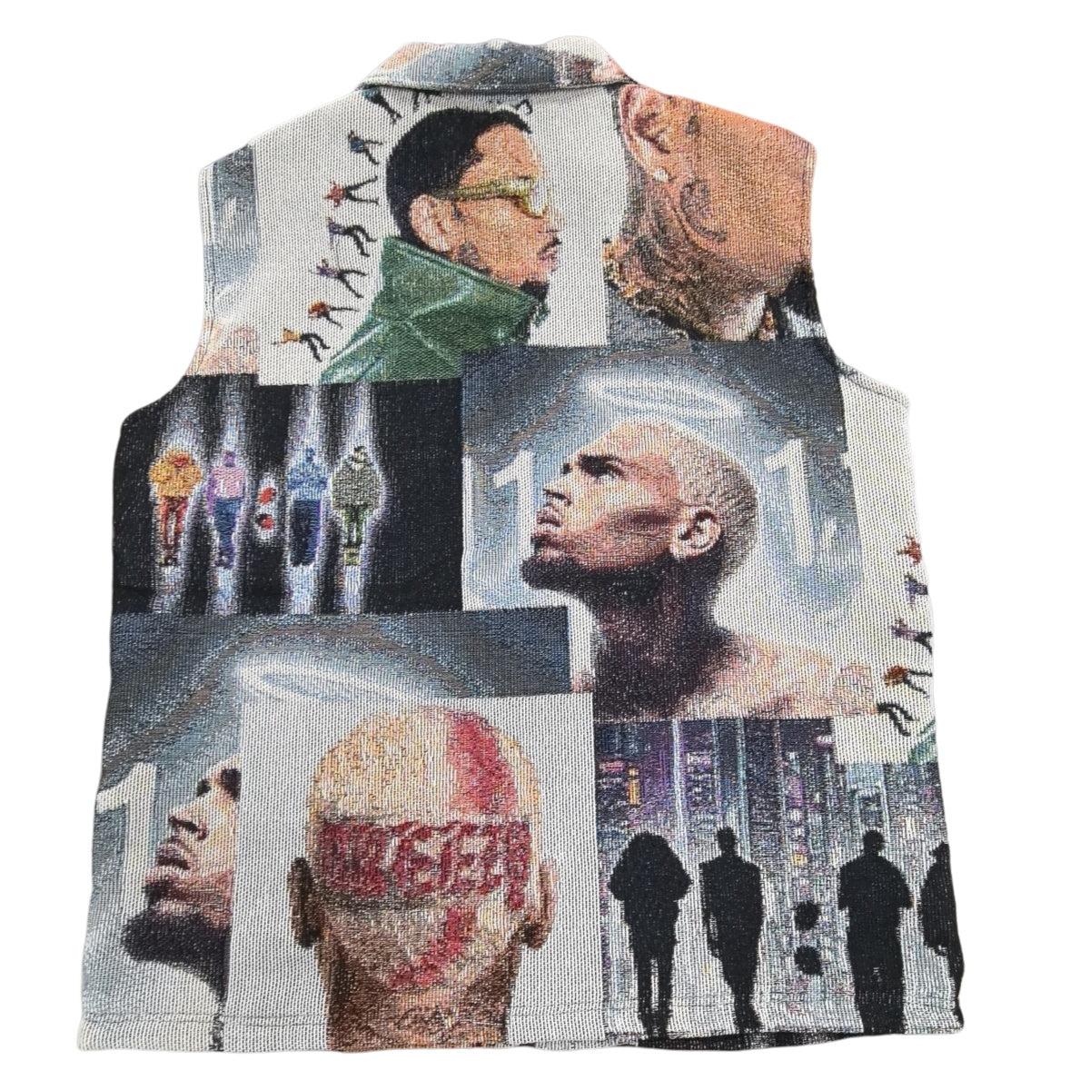Artistic Streetwear Tapestry Sleeveless Jacket