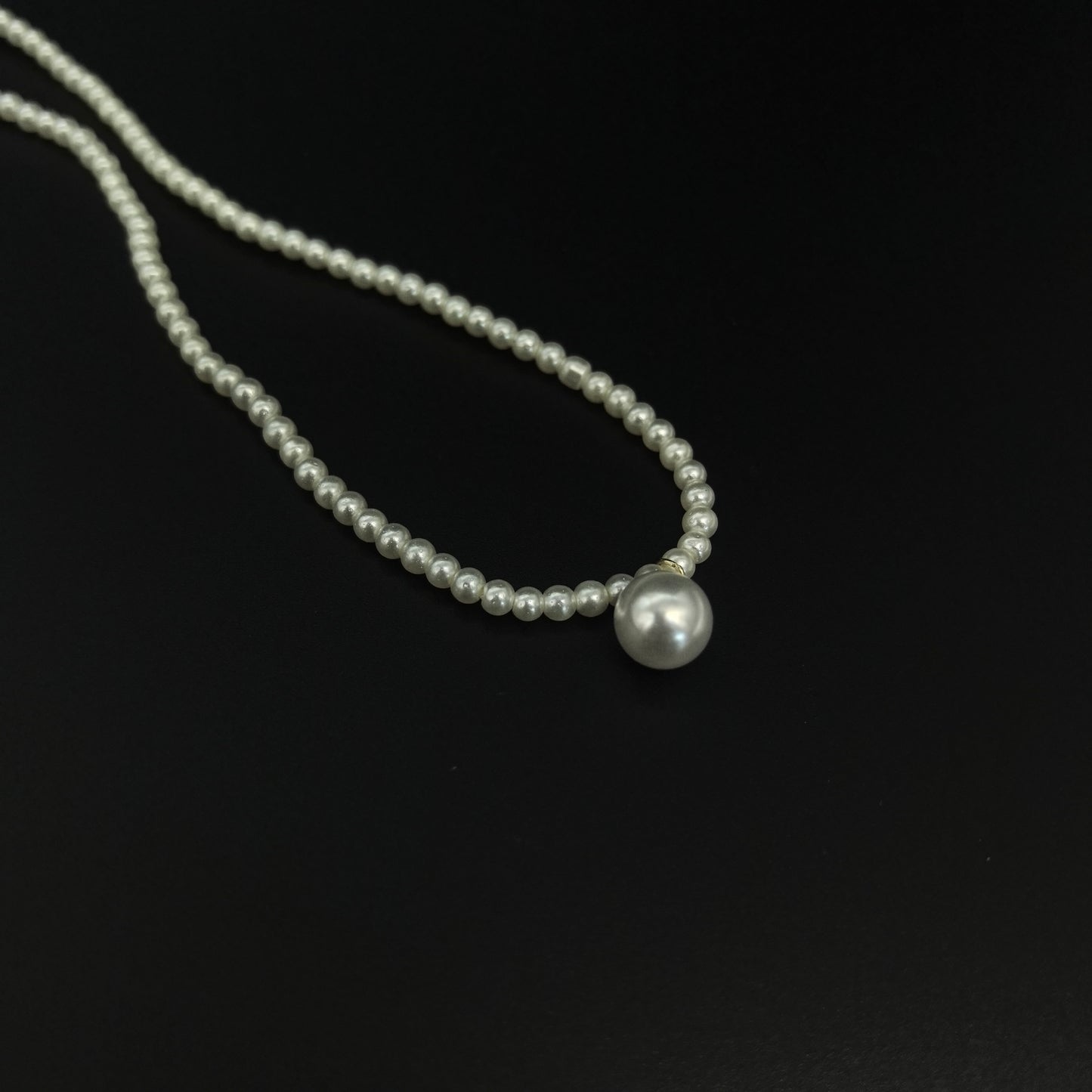Handcrafted Classic White Pearl Necklace