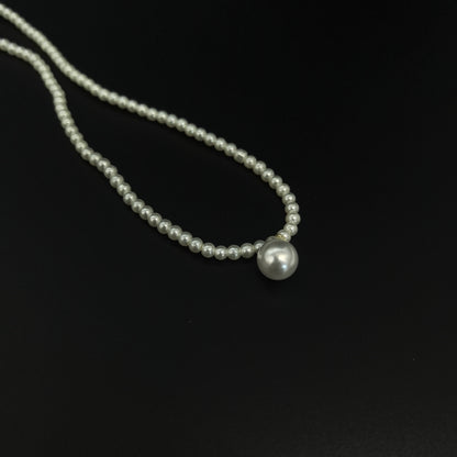 Handcrafted Classic White Pearl Necklace