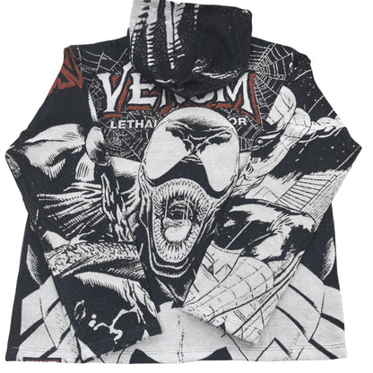 Spider-Man & Venom Tapestry Short Sleeve Button Hoodie
