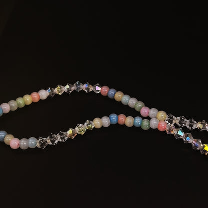 Colorful Beaded Smiley Face Necklace