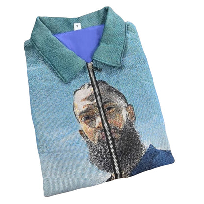 West Coast Hustle Woven Jacquard Tapestry Vest