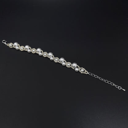 Radiant Charm - Handcrafted Pearl Bracelet