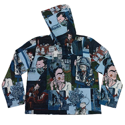 Retro Oil Painting Collage Hoodie