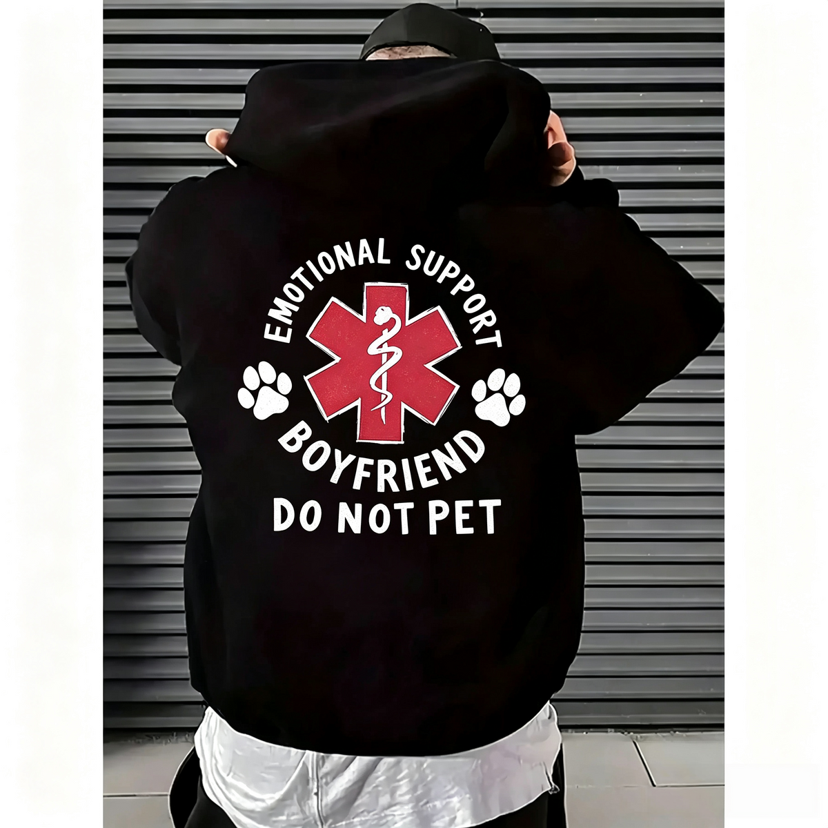 Emotional Support Boyfriend Do Not Pet Funny Couple Tee Sweatshirt Hoodie