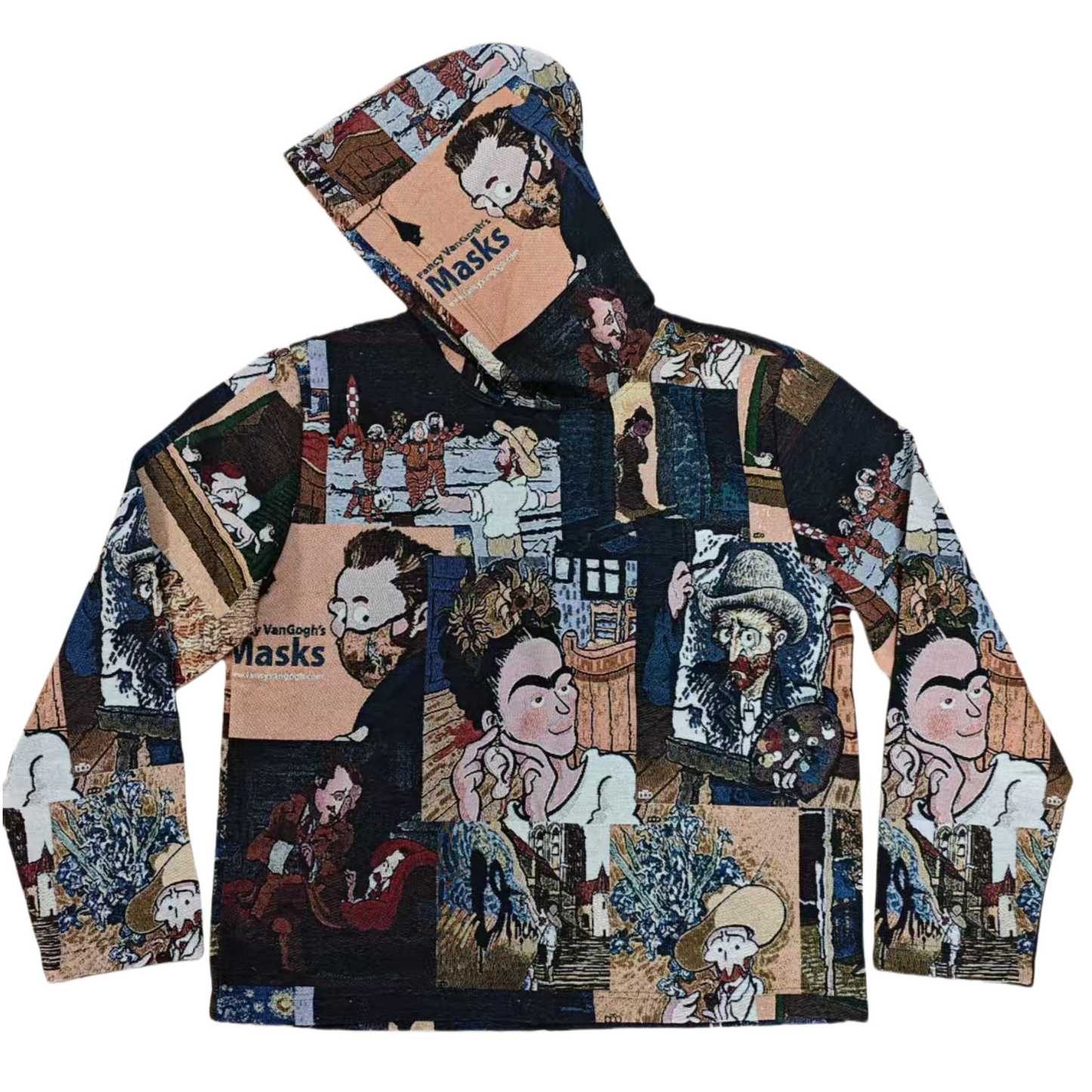 Retro Oil Painting Collage Hoodie