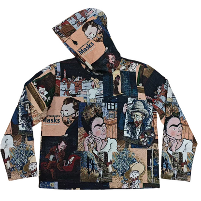 Retro Oil Painting Collage Hoodie