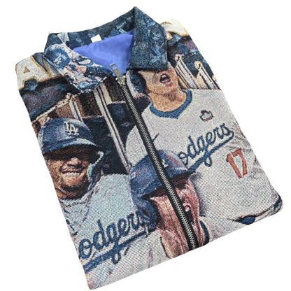 Vintage LA Baseball Woven Tapestry Vest