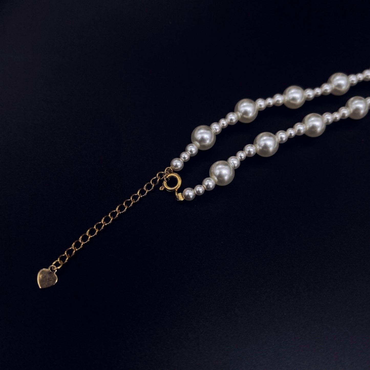 Pearl Bracelet with Square Crystal Pendant