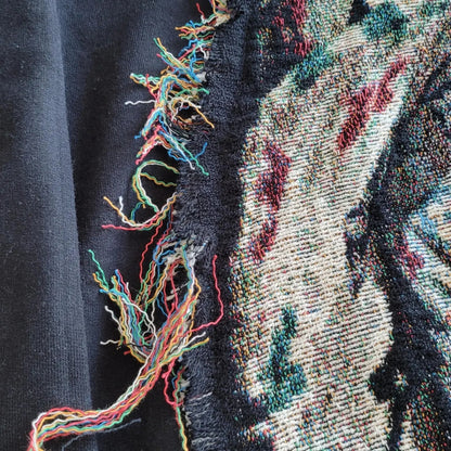 Billie Icon Tapestry Hoodie – Woven Jacquard Appliqué Graphic Hoodie