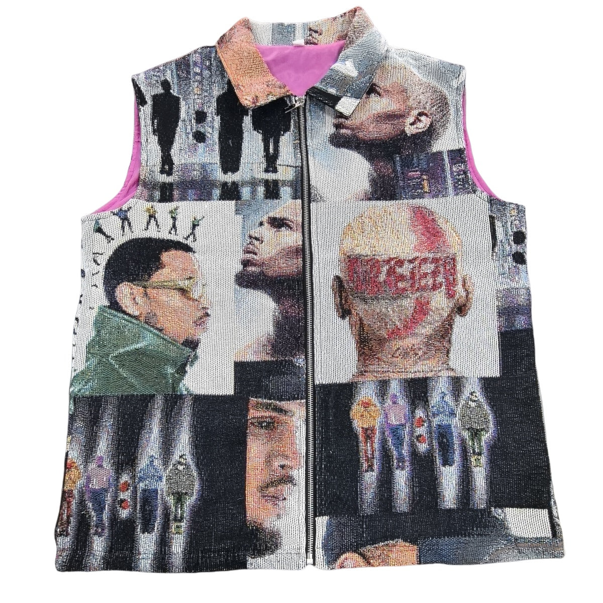 Artistic Streetwear Tapestry Sleeveless Jacket