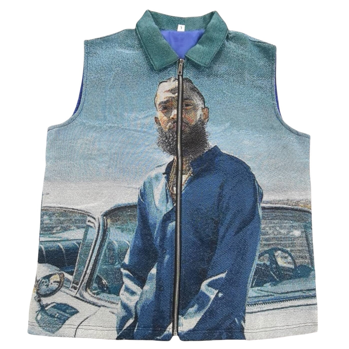 West Coast Hustle Woven Jacquard Tapestry Vest