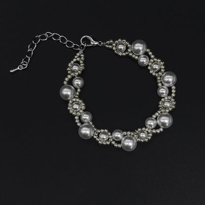 Radiant Charm - Handcrafted Pearl Bracelet