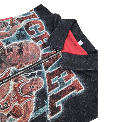 Chicago Basketball Legend Woven Jacquard Tapestry Vest