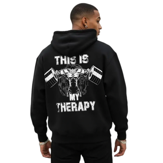 This Is My Therapy Weightlifting Hoodie