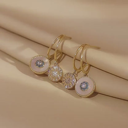 Evil Eyes S925 Sterling Silver Post Dangle Earrings