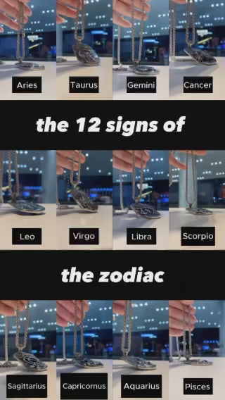 12 constellation necklace