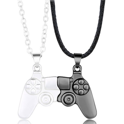 Magnet Game Controller Necklace Couple Matching Pendant Necklace