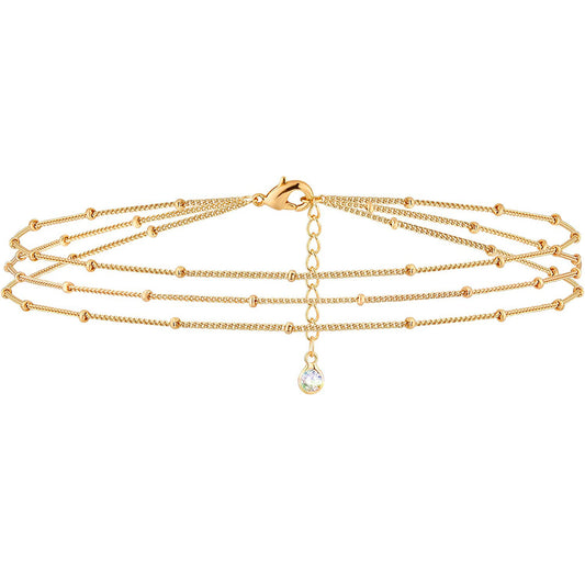 3 Layered Dainty Satellite Chain Bracelet