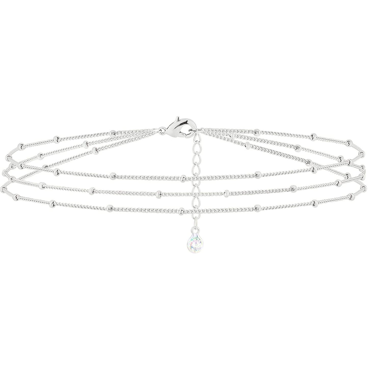 3 Layered Dainty Satellite Chain Bracelet