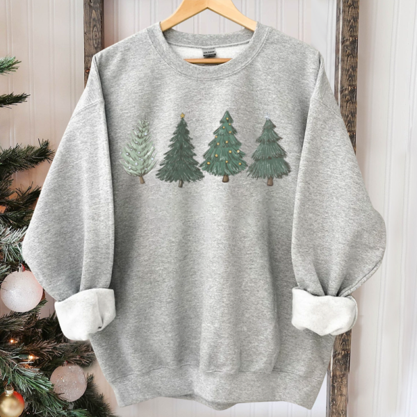 Christmas Sweatshirt.Womens Christmas Sweater.Christmas Crewneck Pullover Christmas Tree Holiday Sweaters Winter Matching Kids Youth Toddler