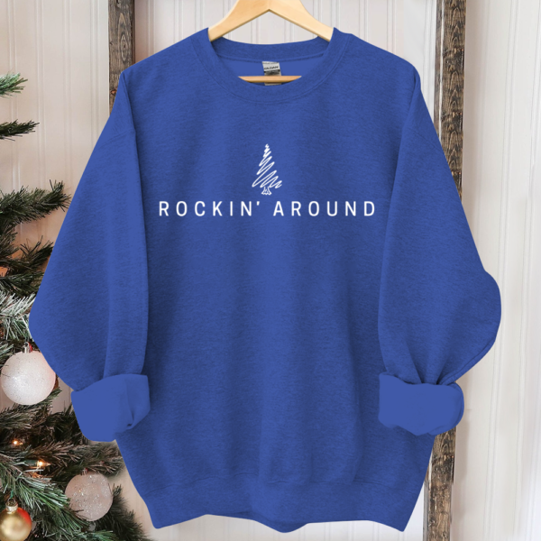 Christmas Tree Sweatshirt. Rockin Around the Christmas Tree. Women Christmas Shirts. Christmas Crewneck. Holiday Sweatshirt. Winter Shirt