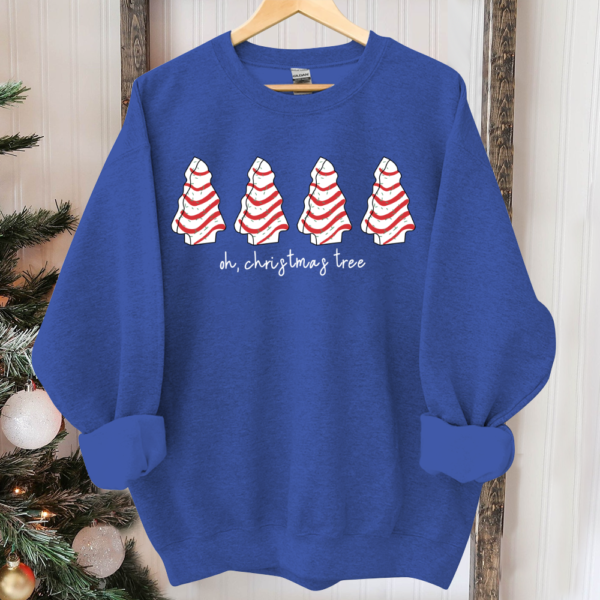 Oh Christmas Tree Sweatshirt. Christmas Cake Sweatshirt. Christmas Crewneck Sweater. Christmas Sweater Women. Funny Christmas Shirt Xmas Tee