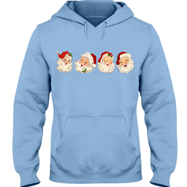 Vintage Santa Claus Christmas Hoodie. Retro Style Christmas Sweater. Vintage Christmas Hoodie. Christmas Sweater. Christmas Gift for Her Hoodie