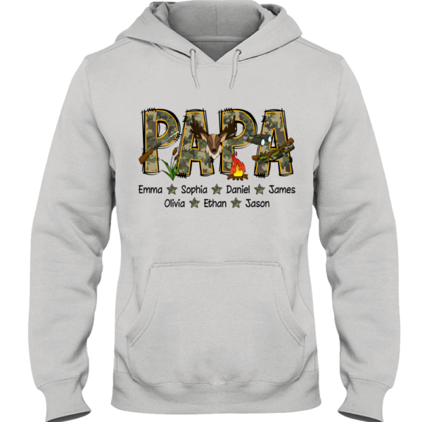 Custom Papa Hunting With Grandkids Father's Day TH Hoodie