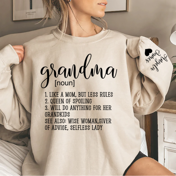 Custom Grandma Definition Sweatshirt. Grandma Gift Sweatshirt. Funny Grandma Sweatshirt Gift
