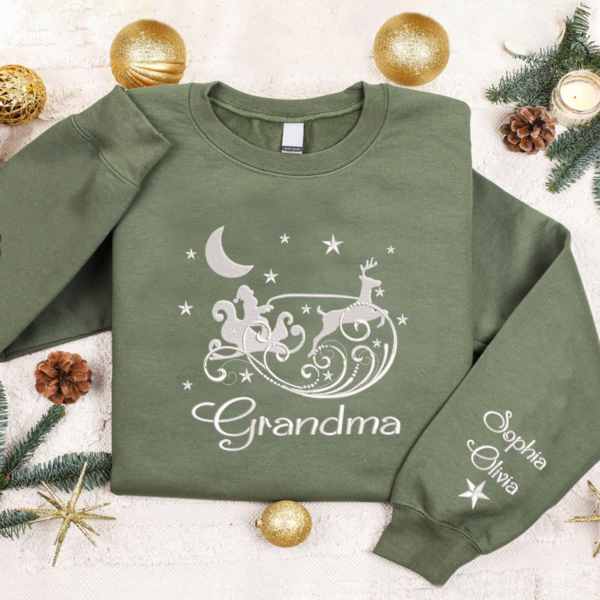Embroidered Grandma Christmas TD Sweatshirt