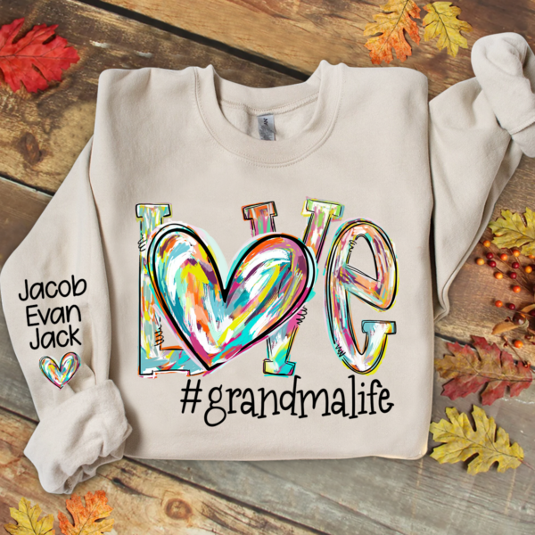 Love Grandma Life Color Trend 2024 Sweatshirt