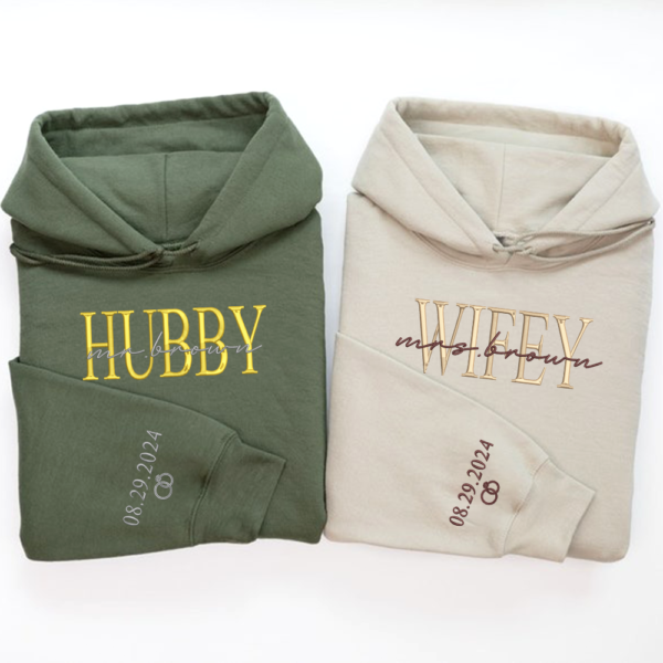 Personalized Wifey Hoodie. Wedding Gift. Gift for Bride. New Wife Hoodie. Unique Bridal Shower Gift