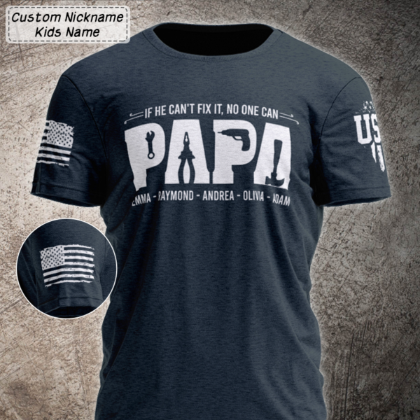 Papa Fixer Of Things With Grandkids Father's Day