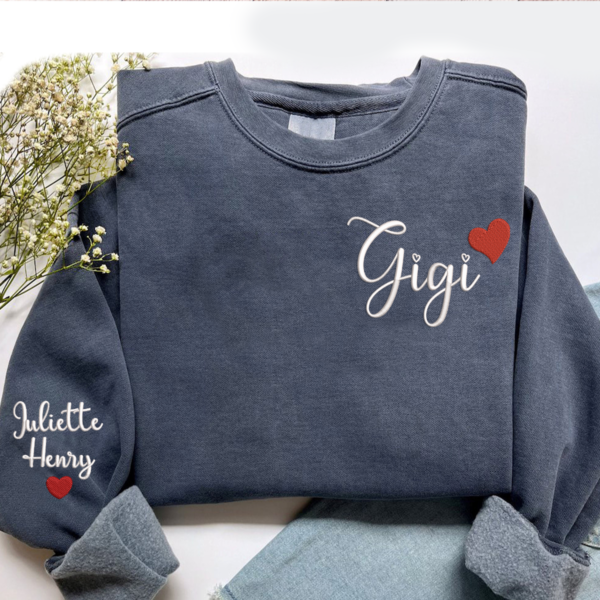 Custom Embroidered Gigi Trend 2024 Sweatshirt