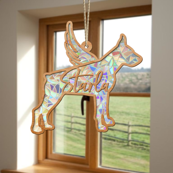Wooden Customized Pet Memorial Suncatcher CG459