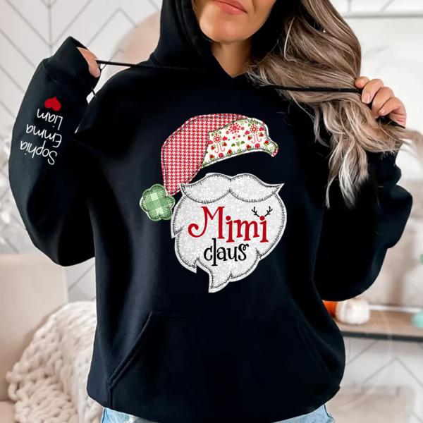Custom Mimi Claus Christmas With Grandkids Hoodie