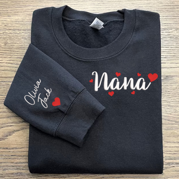 Embroidered Valentine Nana Sweatshirt