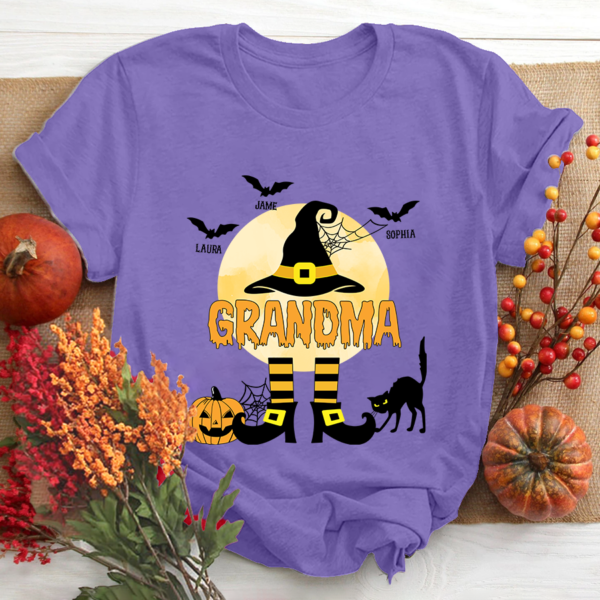 Personalized Nana Witch Halloween T-shirt. Gigi Halloween T-shirt. Fall T-shirt